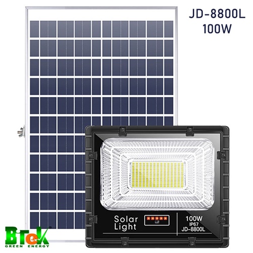 Đèn pha thông minh năng lượng mặt trời 100Watt JD-8800L – Bitek